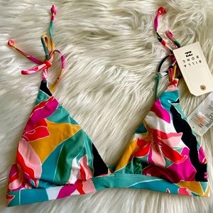 Floral bikini top brand new with tags
